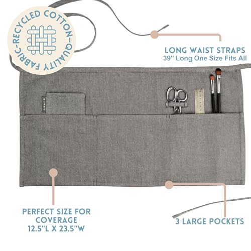 Chef Waist Aprons for Women with Pockets
