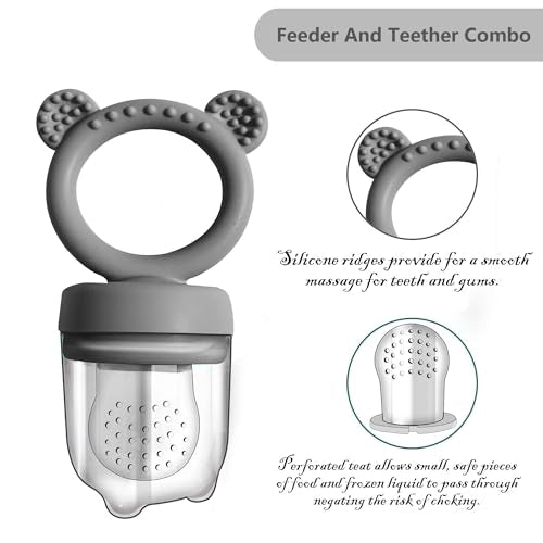 Silicone Baby Food Freezer Tray with Teething Popsicle Molds