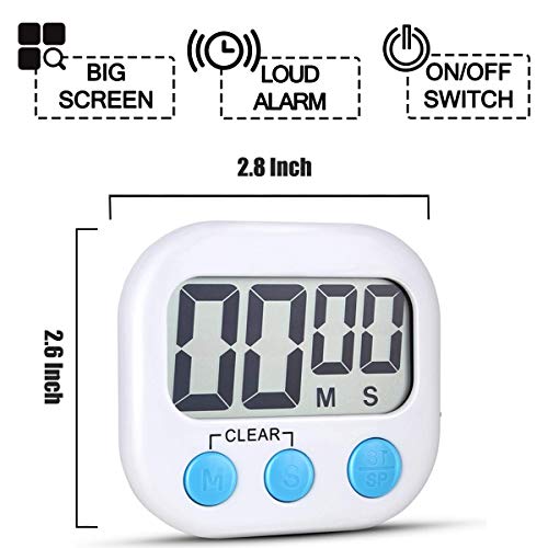 Digital Kitchen Timers for Cooking (2 Count)