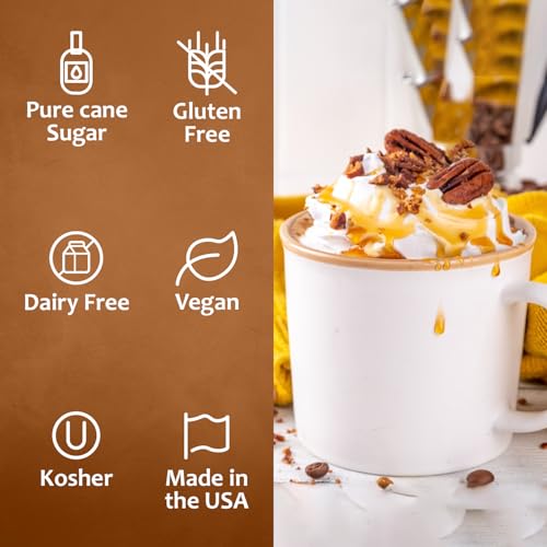 Coffee Syrup Maple Bourbon Pecan Flavored Syrup for Drinks (25.4 Fl Oz)