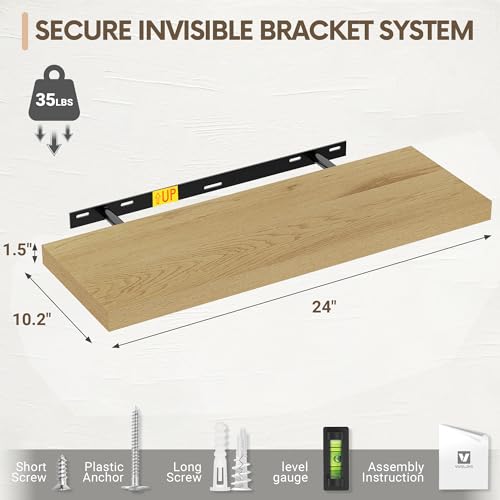 10" Deep Floating Shelves (2 Count)