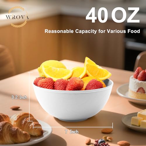 Wheat Straw Bowls for Cereal 40 oz