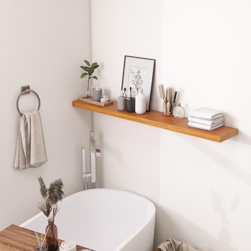 Solid Wood Floating Shelves 48 Inches Long