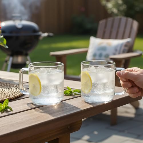 22oz Glass Mugs Set of 2 (44 Count)