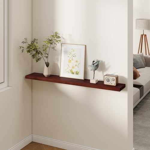 Rustic Real Wood Floating Shelves