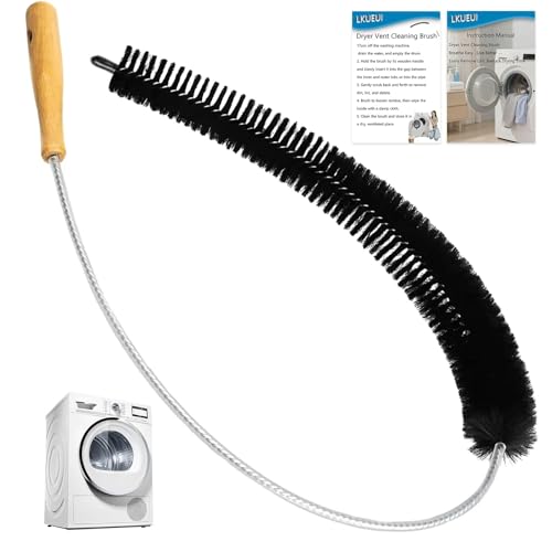 Dryer Lint Brush Vent Cleaner Tool 47.2 Inch Extra Long Flexible for Lint Trap Cleaning Tool Home Dryer Maintenance for DIY Users