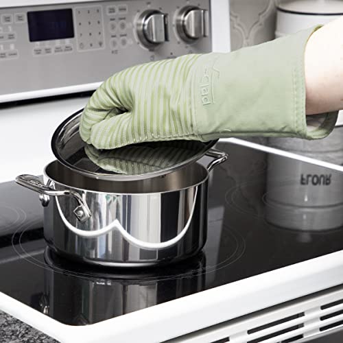 Extra Long Silicone Oven Mitts Heat Resistant 500 Degrees