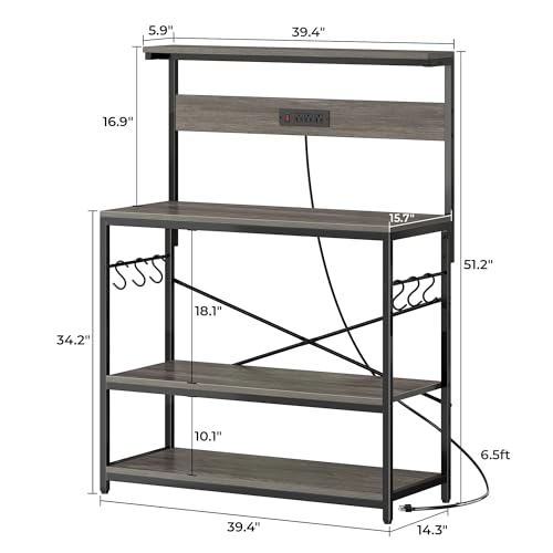 Bakers Rack with Power Outlets