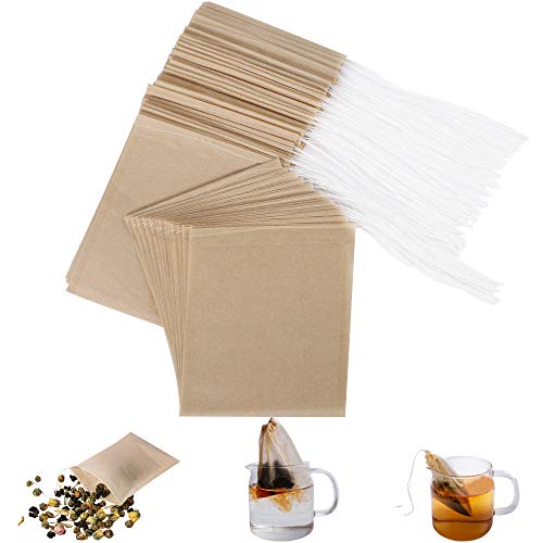 Eco Fil Disposable Tea Filter Bags for Loose Tea (100 Count)