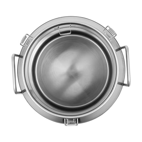 Stainless Steel Milk Bucket With Sealing Lid and Carry Handle