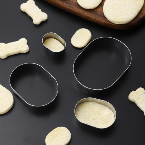 Pill Capsule Long Oval Cookie Cutters 4 Sizes (4 Count)