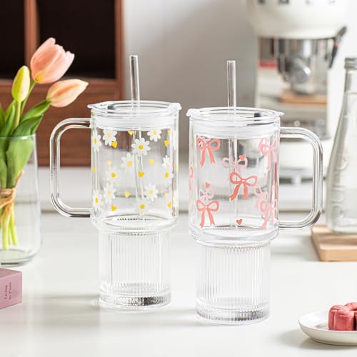 26 oz Glass Tumbler with Handle