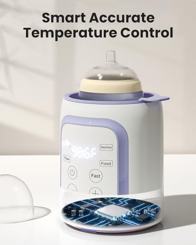8-in-1 OG Fast Bottle Warmer with Timer, Purple
