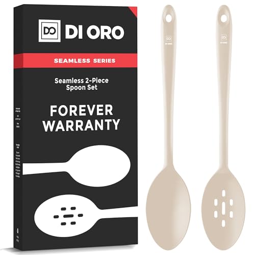 DI ORO Silicone Cooking Spoons (2 Count)