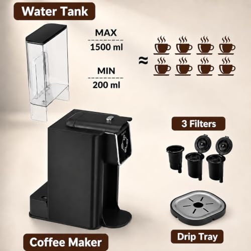 Coffee Maker 3 in 1 Single Serve Coffee Machine