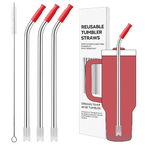 Bent Metal Straws for Stanley 40oz