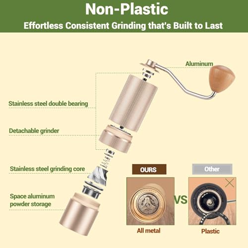 Popsweet C38 Manual Coffee Grinder
