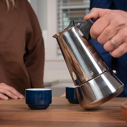 London Sip Stainless Steel Stovetop Espresso Maker Moka Pot Italian Coffee Percolator