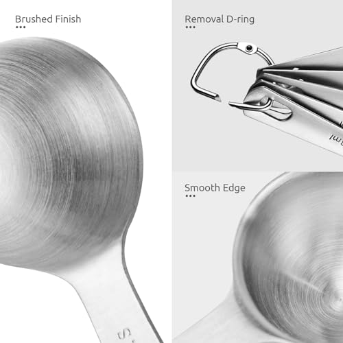 18 8 Stainless Steel Measuring Spoons Set of 5 (5 Count)