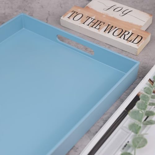 Blue Serving Tray for Coffee Table