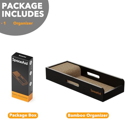 Knife Drawer Organizer Bamboo Insert Dock