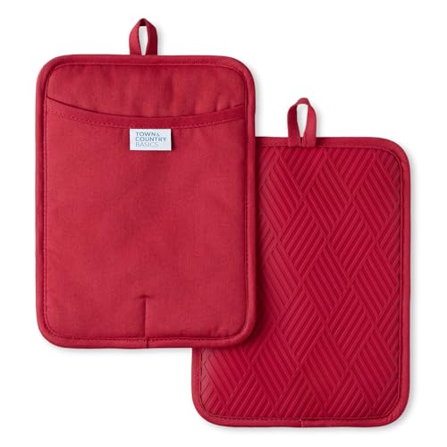 Basketweave Soft Silicone Pot Holder 2 (2 Count)