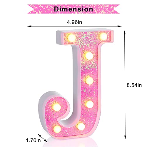Pink Light up Letters (4.2329 Ounce)
