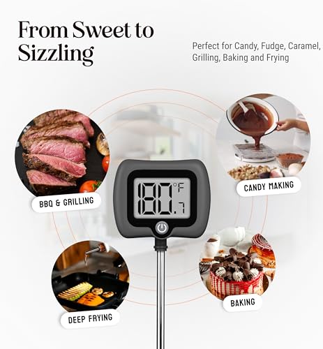 Digital Candy Thermometer with Pot Clip