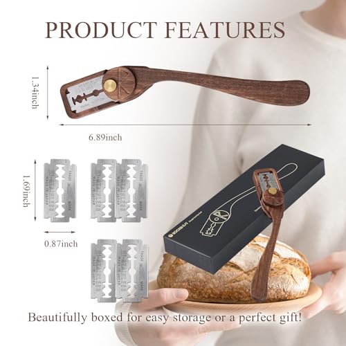 Bread Lame Dough Scoring Tool with Blade Cover (6 Count)