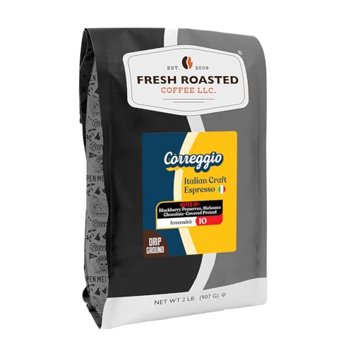 Correggio Italian Craft Artisan Blend Drip Ground Coffee (32 Ounce)