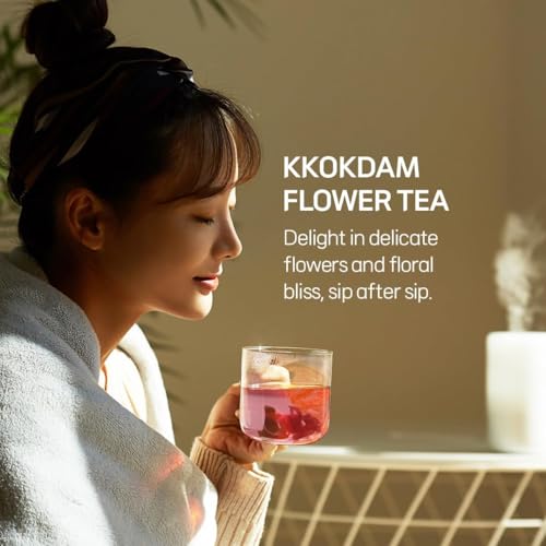 Premium Flower Tea Stick Sampler with Wooden Tray