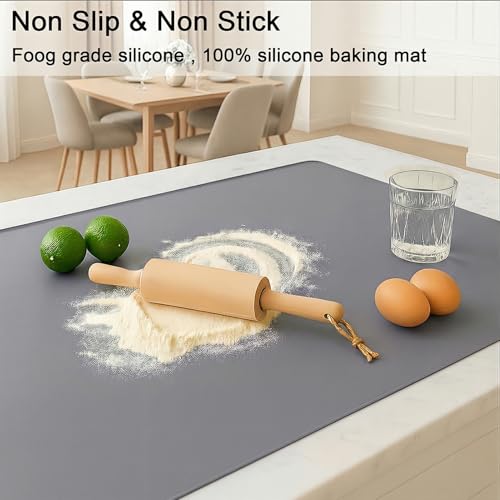 Silicone Mat 35.4"x23.6" Silicone Mats for Kitchen Counter Heat Resistant Mats for Countertop