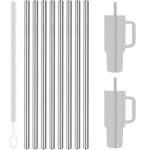8PCS Stainless Steel Straws Fit for 40oz Stanley Tumblers (8 Count)