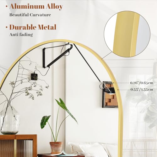21 x 64 inch Arched Full Length Mirror