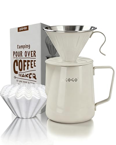 Stainless Pour Over Coffee Maker Set