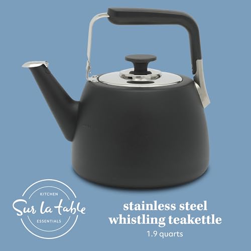 Kitchen Essentials Large 2 QT Heavy Gauge Stainless Steel Tea Kettle
