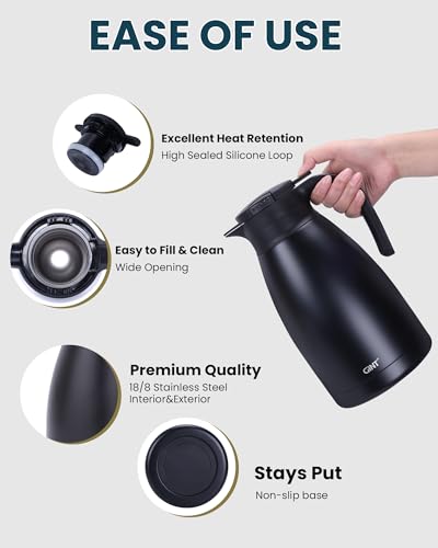 2.2L 74Oz Thermal Coffee Carafe