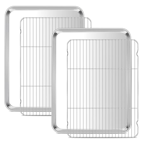 Large Baking Sheet with Wire Rack (4 Count)