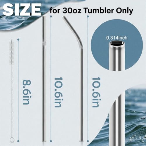 Stainless Steel Replacement Straws for Stanley Adventure Travel Tumbler