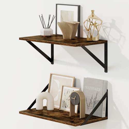 Deep Floating Shelves for Wall (2 Count)