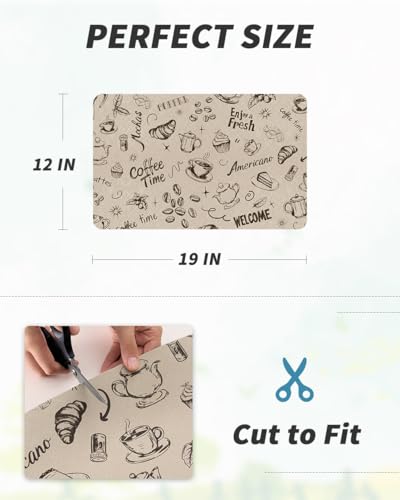 Coffee Mat Hide Stain Rubber Backed Absorbent Dish Drying Mat for Kitchen Counter