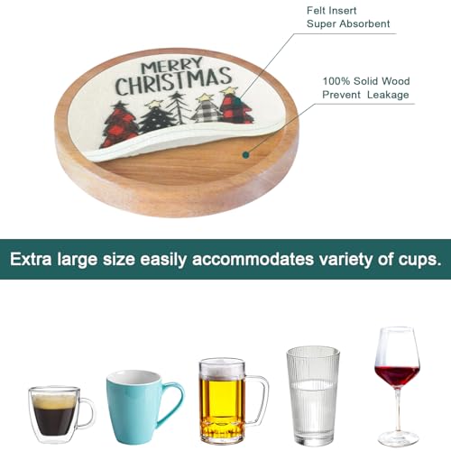 Christmas Tree Coasters for Drinks