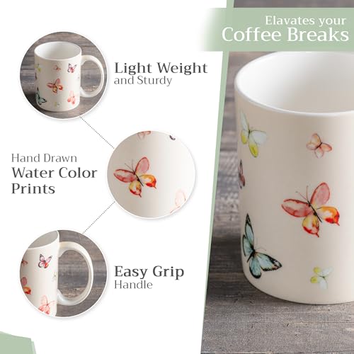 Coffee Mug with Handles Tea Cups (2 Count)