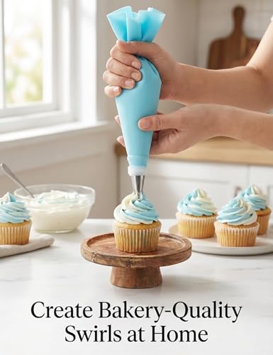 Reusable Piping Bags and Tips Set (20 Count)