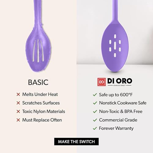 DI ORO Silicone Cooking Spoons (2 Count)