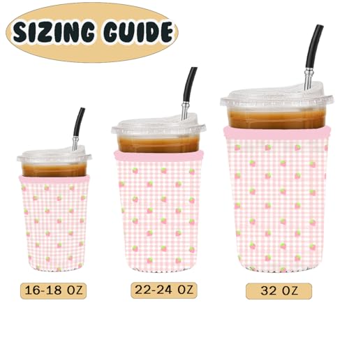 Reusable 3 Pack Iced Coffee Cup Sleeve
