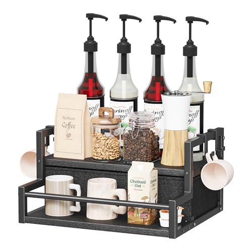 Coffee Syrup Organizer Rack