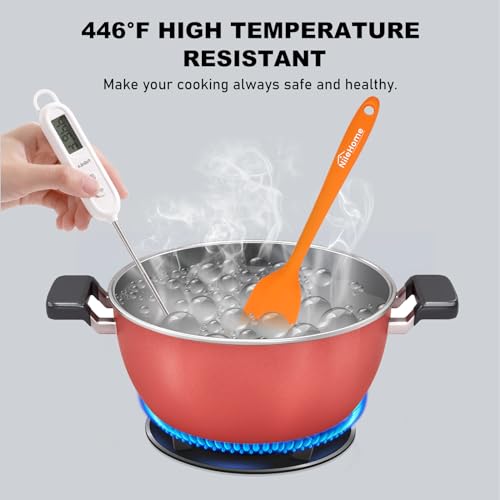 6 Pieces Silicone Spatula Set with Silicone Brush (6 Count)