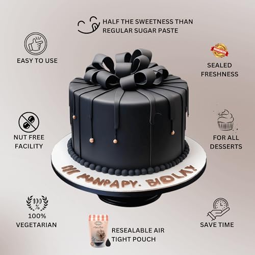Black Fondant for Cake Decorating