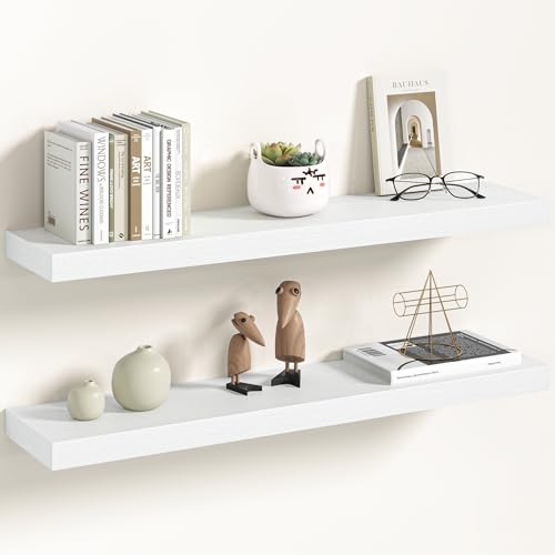 30 Inch Floating Shelves Wall Mounted for Display (2 Count)